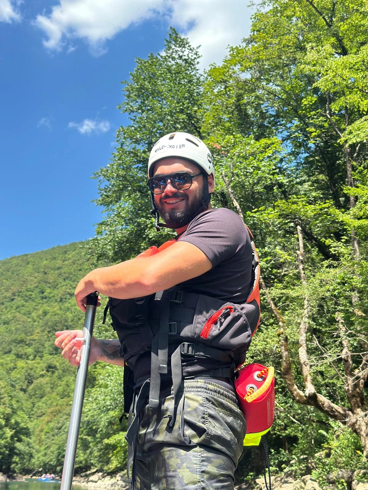 Sandi Abdihodžić, vodič na rijeci Uni